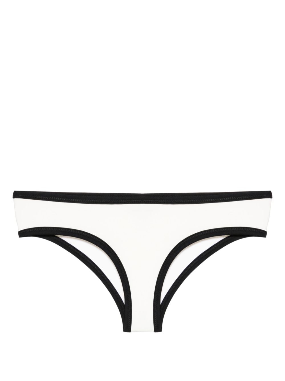 Marysia Ligne contrasting-trim bikini bottoms - White von Marysia