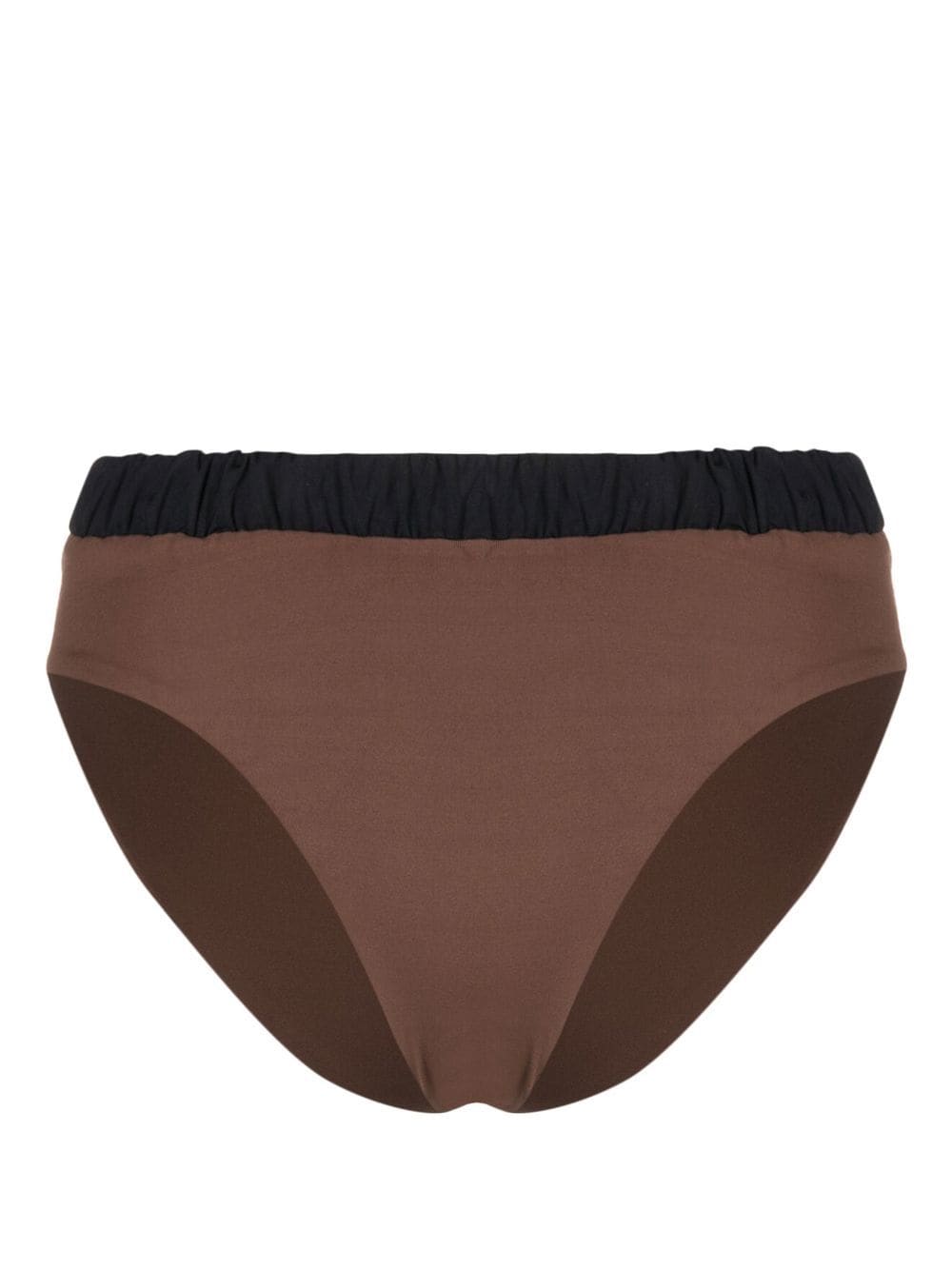 Marysia high-waisted elasticated bikini bottoms - Brown von Marysia
