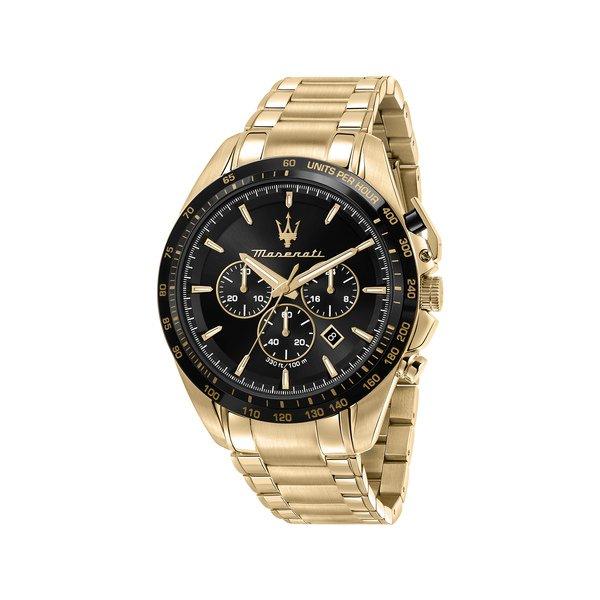 Chronograph Uhr Herren Gold 45mm von Maserati