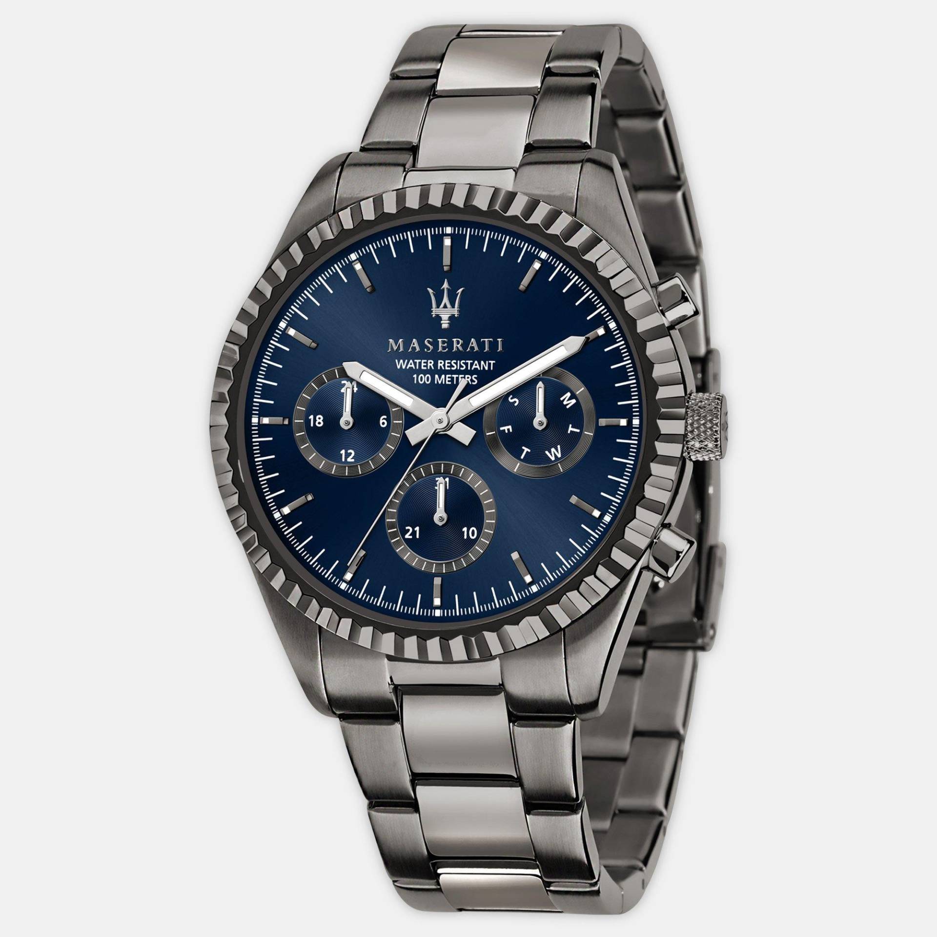 Chronograph Uhr Herren Grau 43mm von Maserati