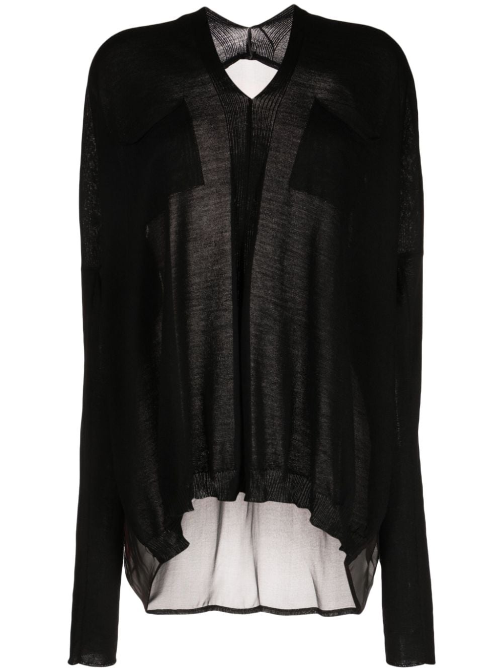 Masnada abstract-print wool blouse - Black von Masnada