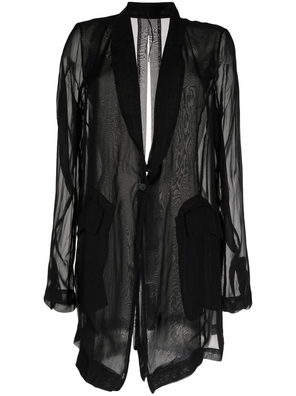 Masnada flared long-sleeved jacket - Black von Masnada