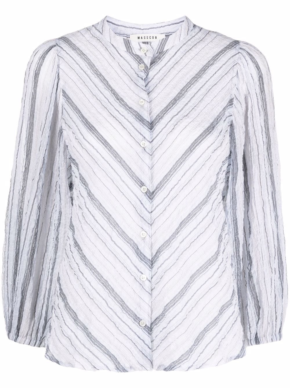 Masscob striped stretch-cotton shirt - Grey von Masscob
