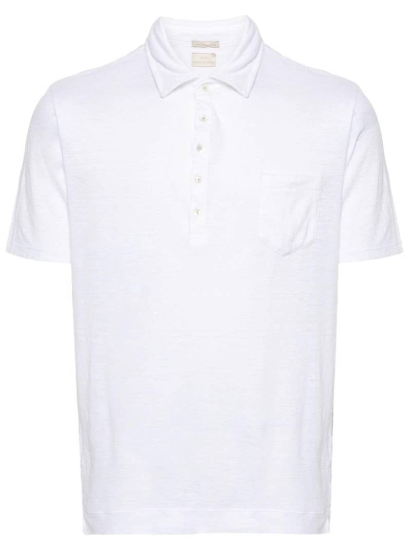 Massimo Alba Filicudi linen polo shirt - White von Massimo Alba
