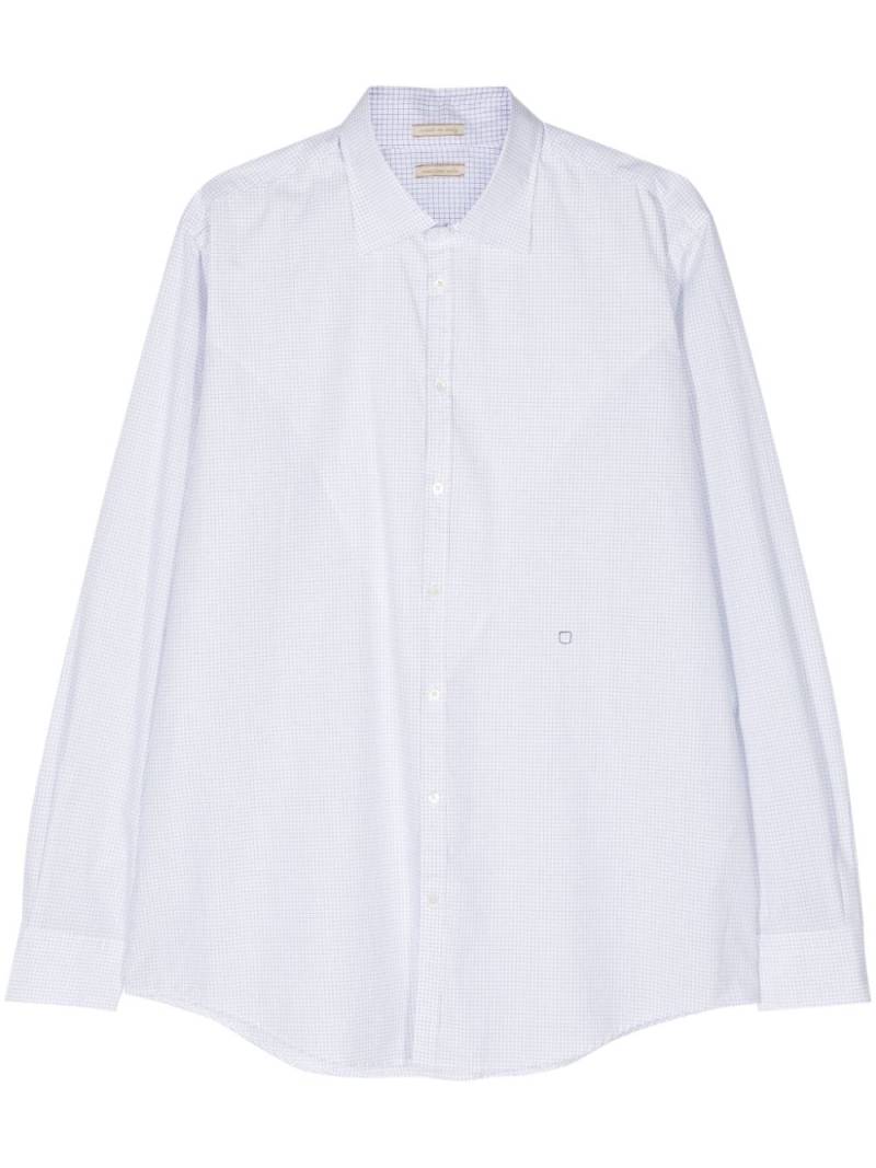 Massimo Alba Genova checked cotton shirt - White von Massimo Alba