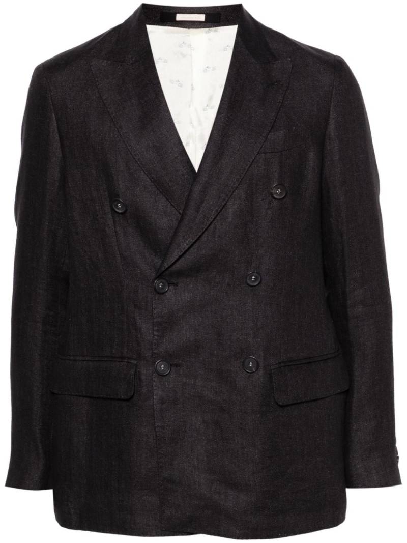 Massimo Alba Monster double-breasted blazer - Black von Massimo Alba