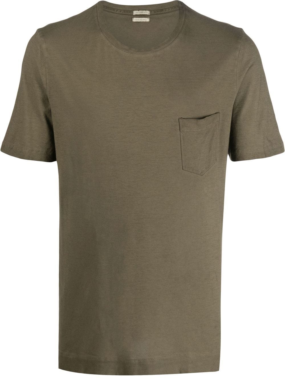 Massimo Alba chest patch-pocket detail T-shirt - Green von Massimo Alba