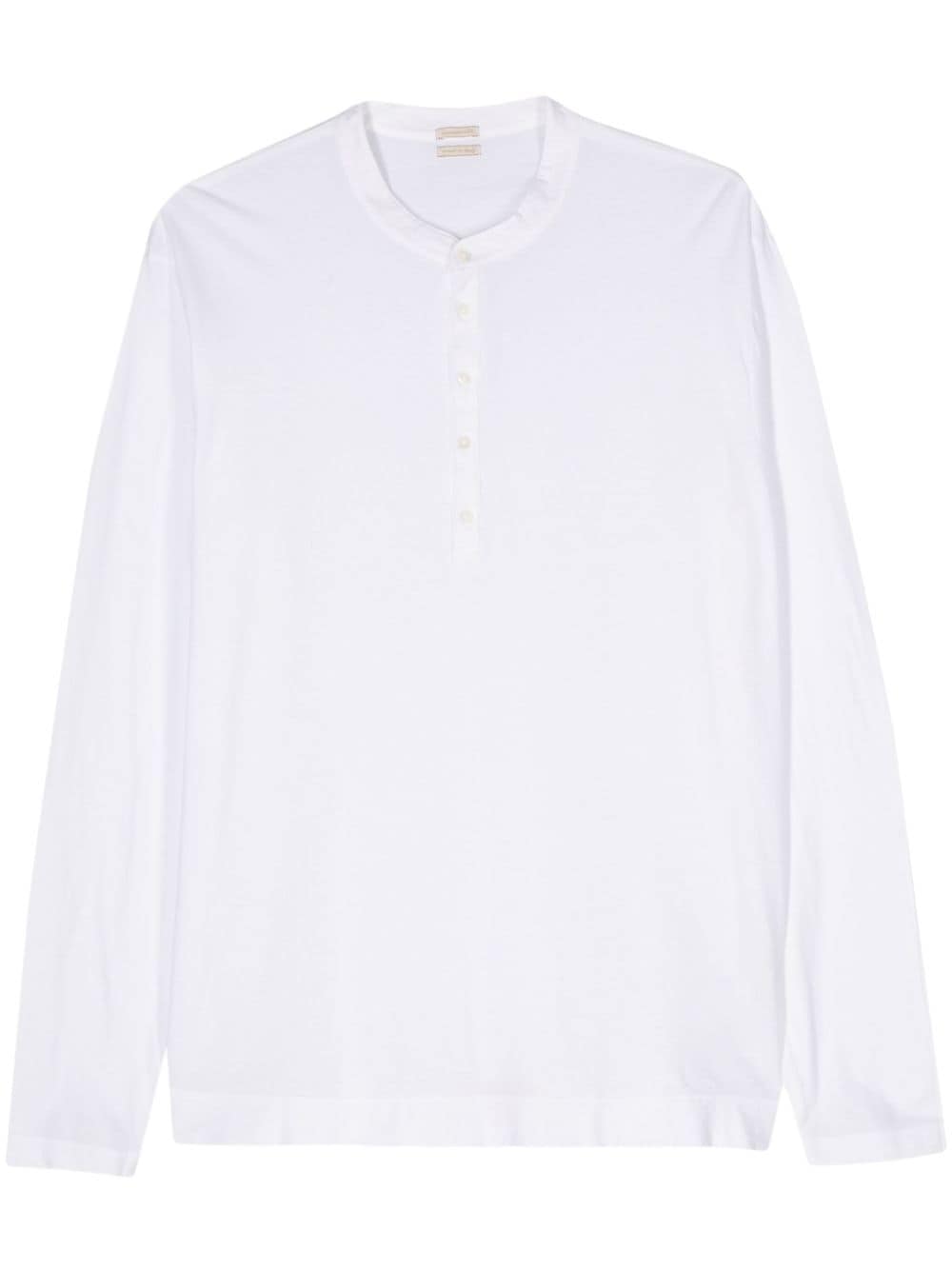 Massimo Alba cotton longsleeved T-shirt - White von Massimo Alba