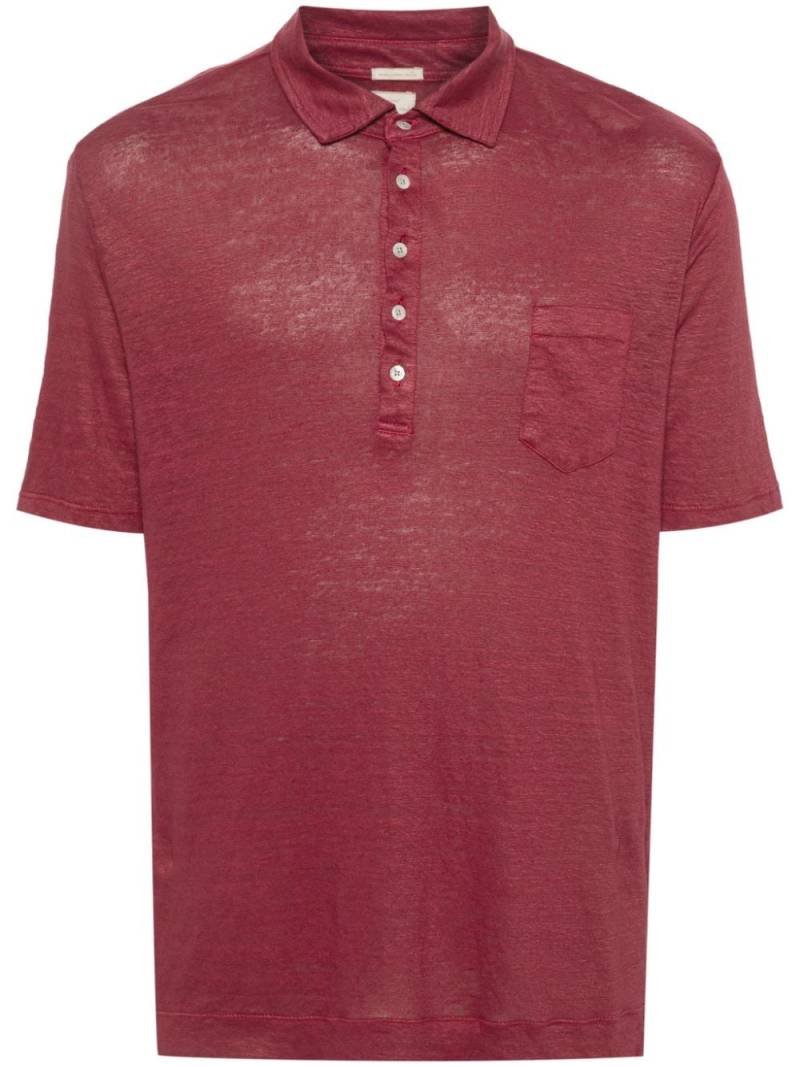 Massimo Alba linen polo shirt - Red von Massimo Alba