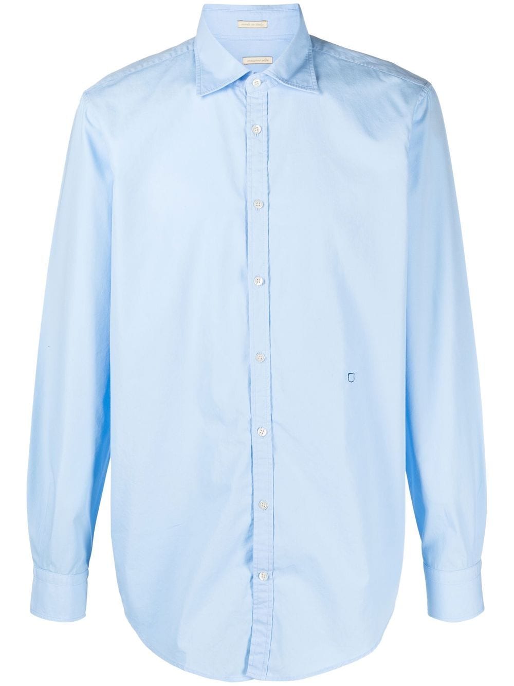 Massimo Alba spread-collar long-sleeved shirt - Blue von Massimo Alba