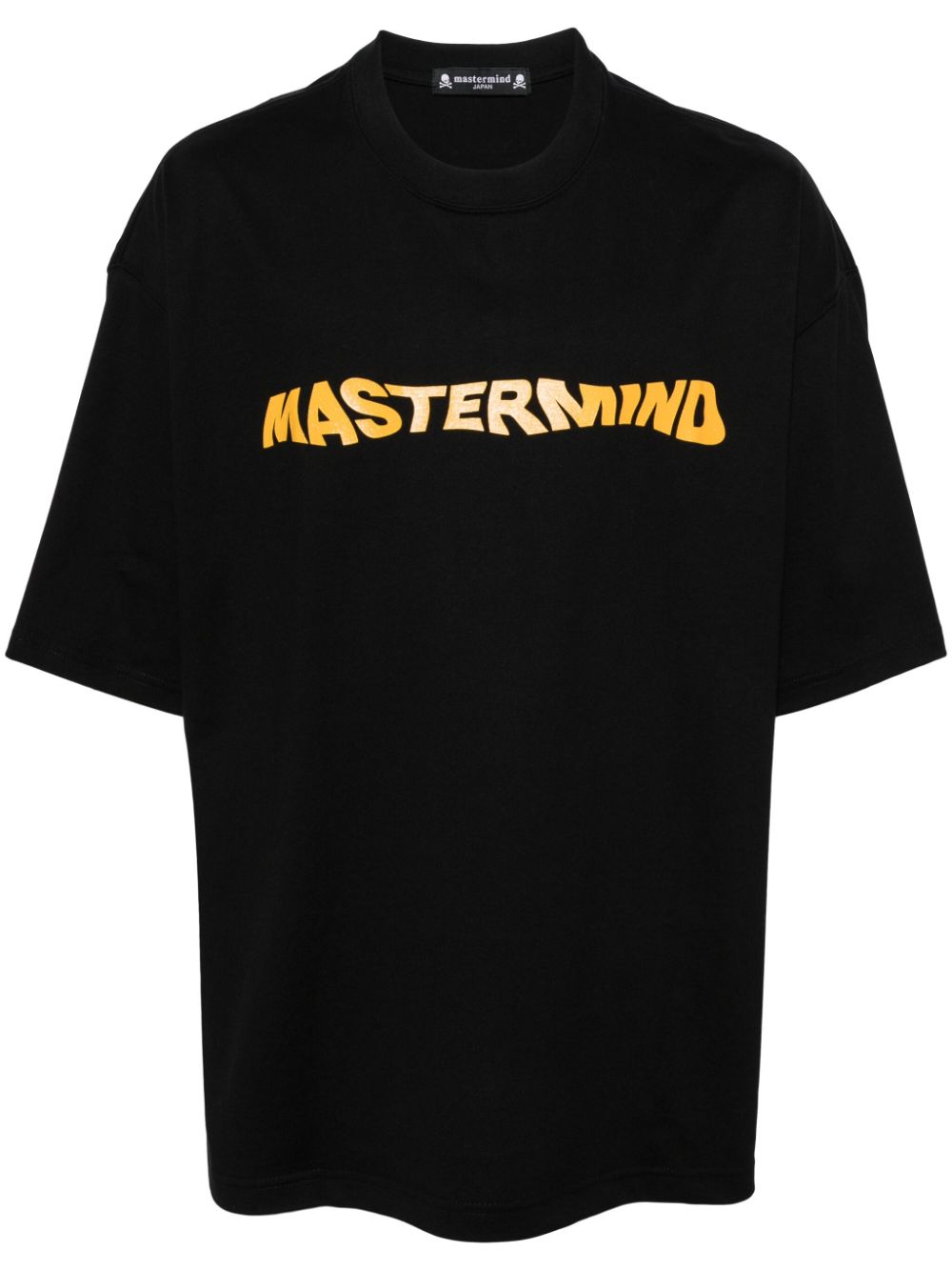 Mastermind Japan Handwriting print cotton T-shirt - Black von Mastermind Japan