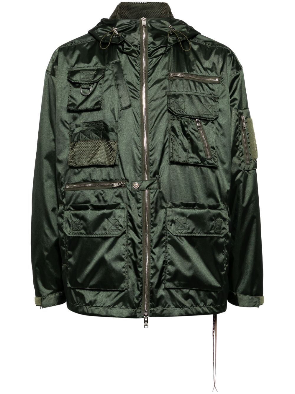 Mastermind Japan hooded military jacket - Green von Mastermind Japan