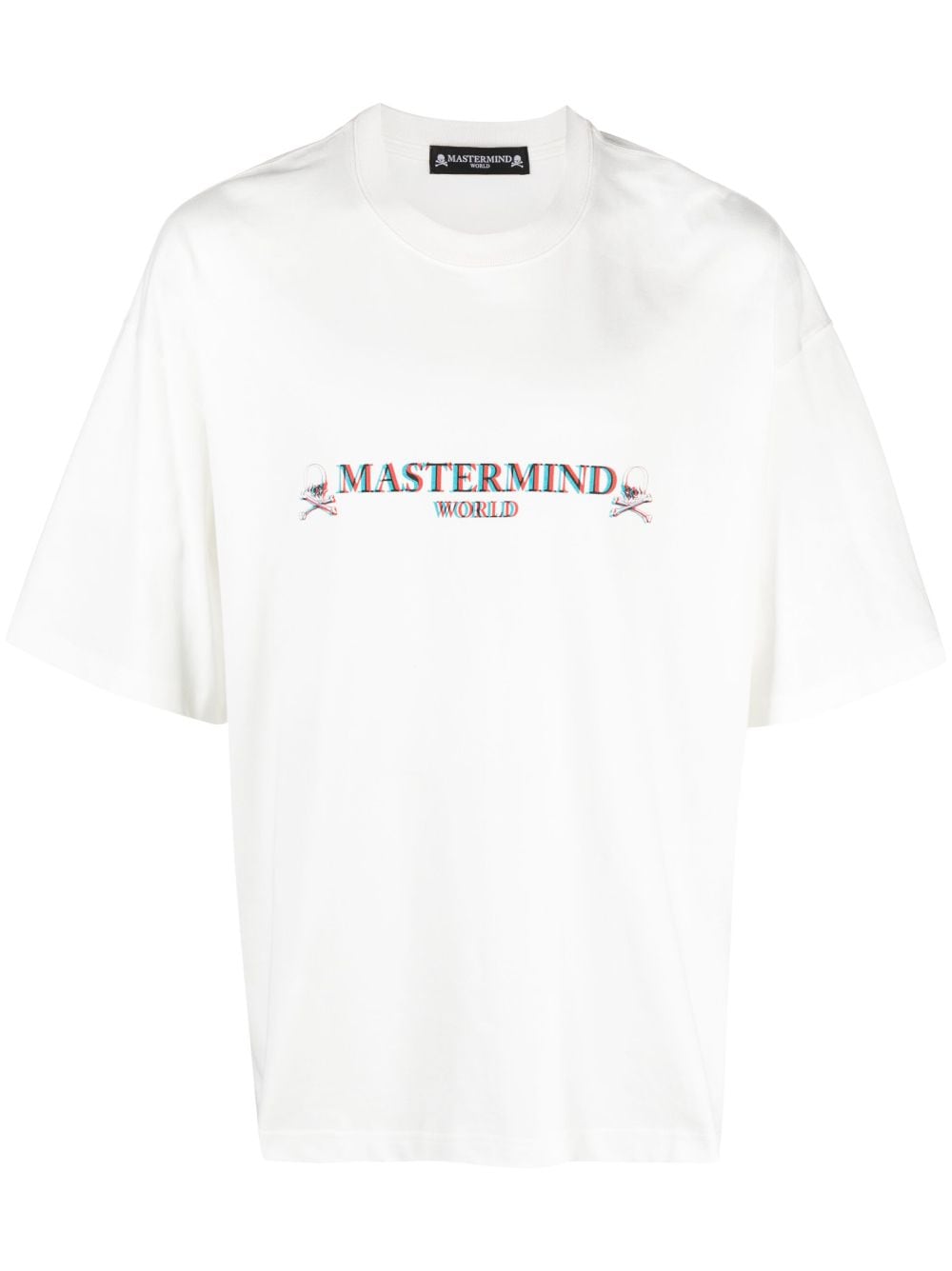 Mastermind World logo-print cotton T-shirt - White von Mastermind World