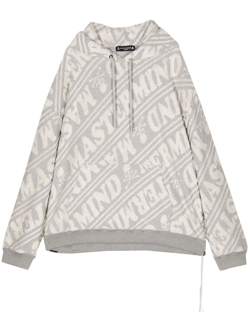 Mastermind Japan logo-print cotton hoodie - Grey von Mastermind Japan