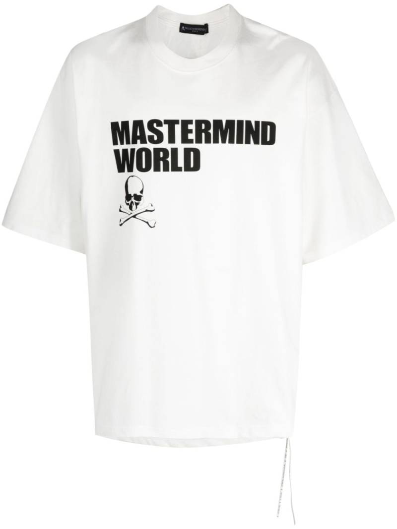 Mastermind Japan logo-print drop-shoulder T-shirt - White von Mastermind Japan