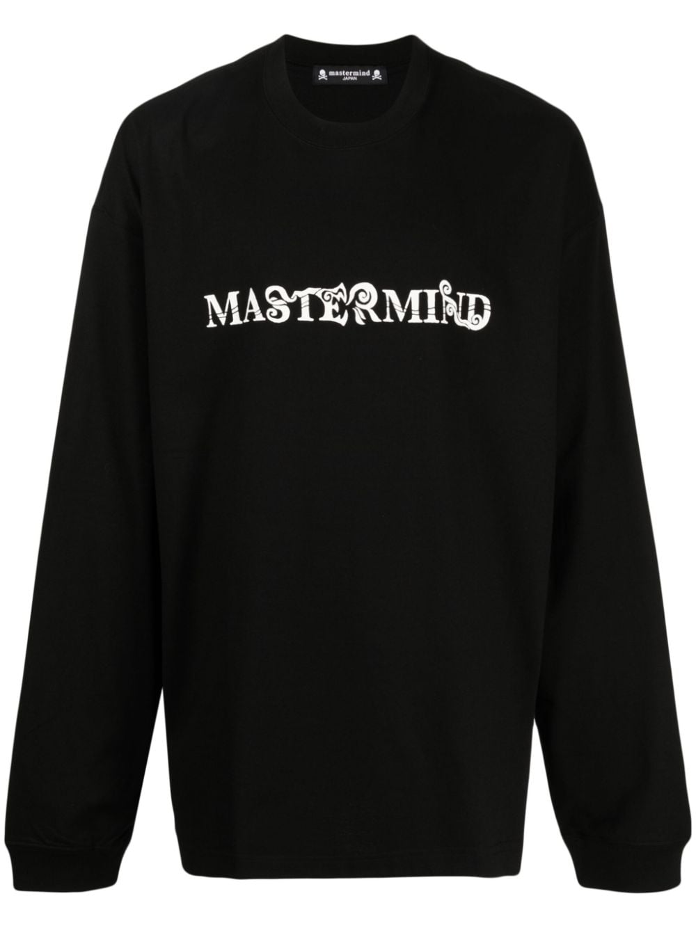 Mastermind Japan logo-print long-sleeve T-shirt - Black von Mastermind Japan