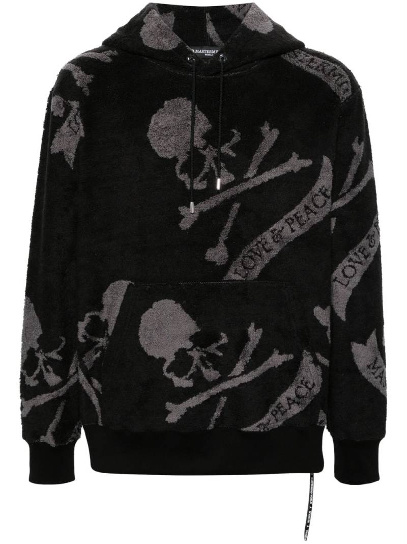 Mastermind World skull-print terry-cloth hoodie - Black von Mastermind World