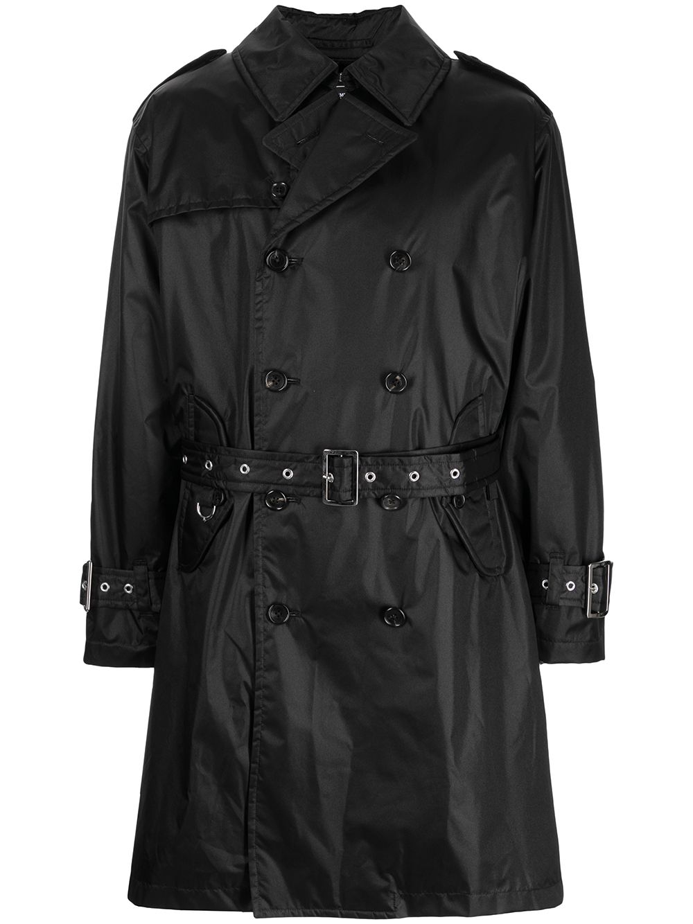 Mastermind World belted trench coat - Black von Mastermind World