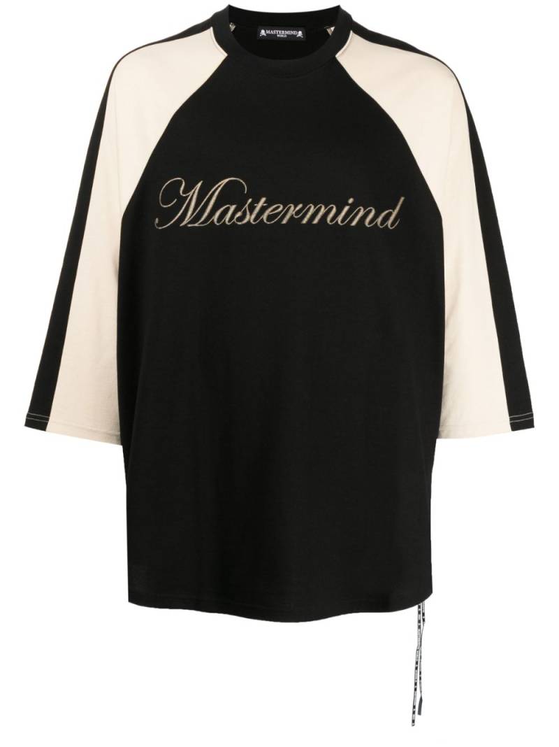 Mastermind World embroidered-logo cotton T-shirt - Black von Mastermind World