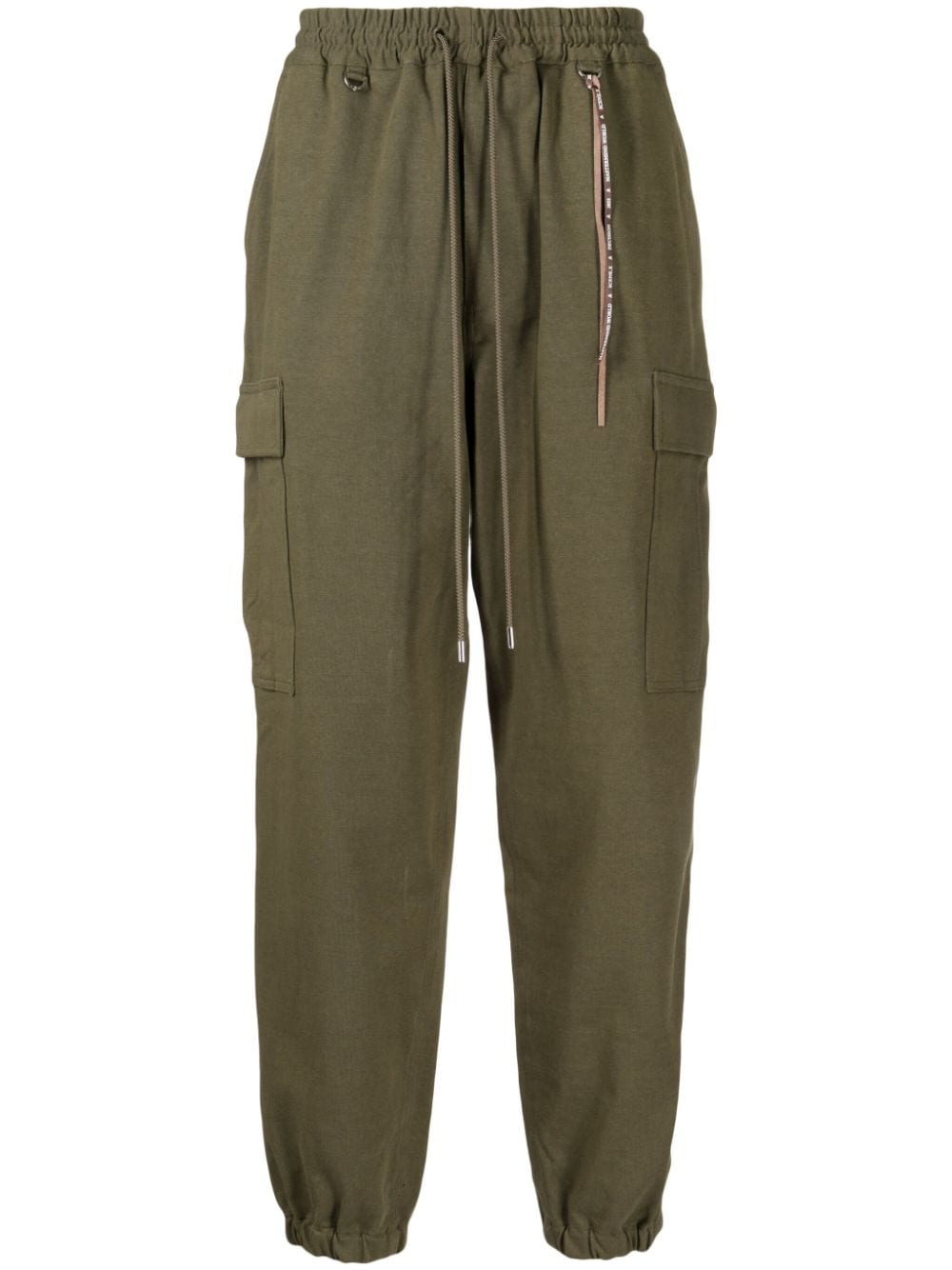 Mastermind World logo-embroidered tapered-leg trousers - Green von Mastermind World