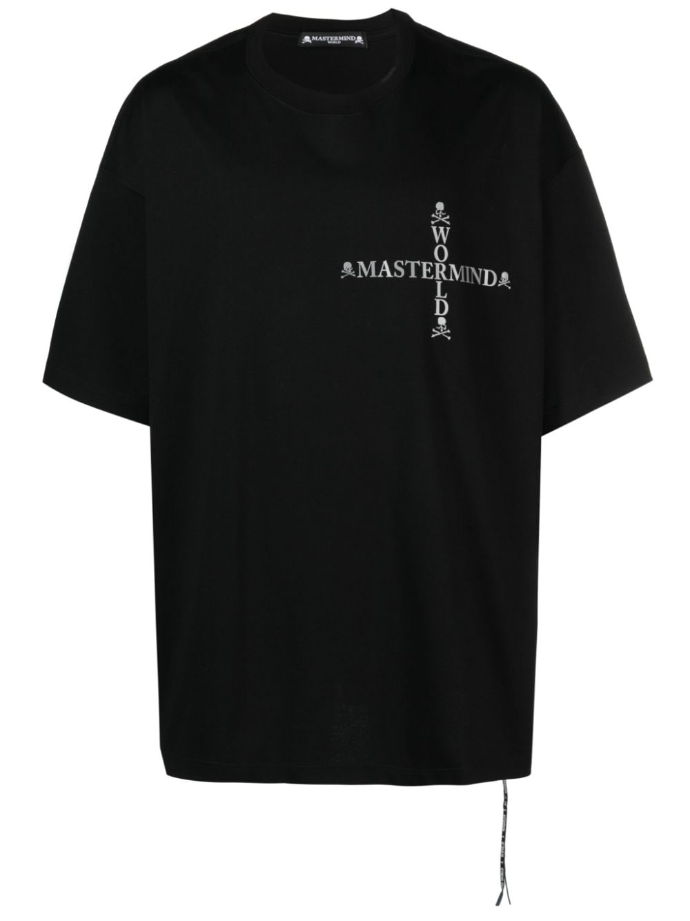 Mastermind World logo-print cotton T-shirt - Black von Mastermind World