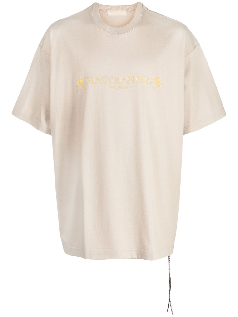 Mastermind World logo-print cotton T-shirt - Brown von Mastermind World