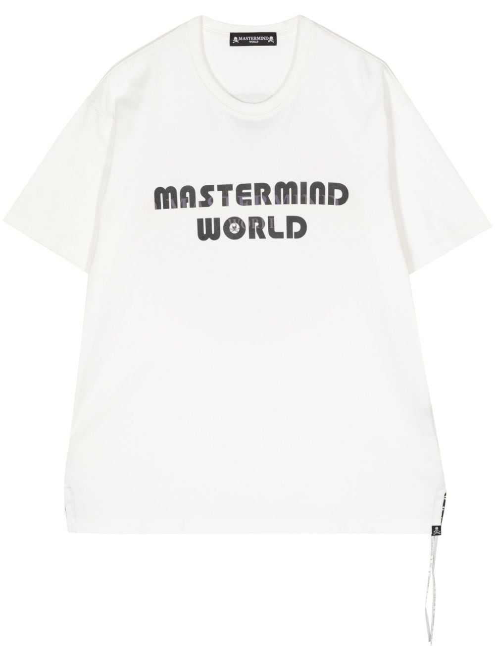 Mastermind World logo-print cotton T-shirt - White von Mastermind World