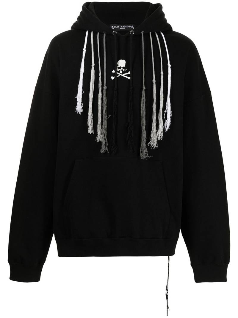 Mastermind World logo-print drawstring hoodie - Black von Mastermind World