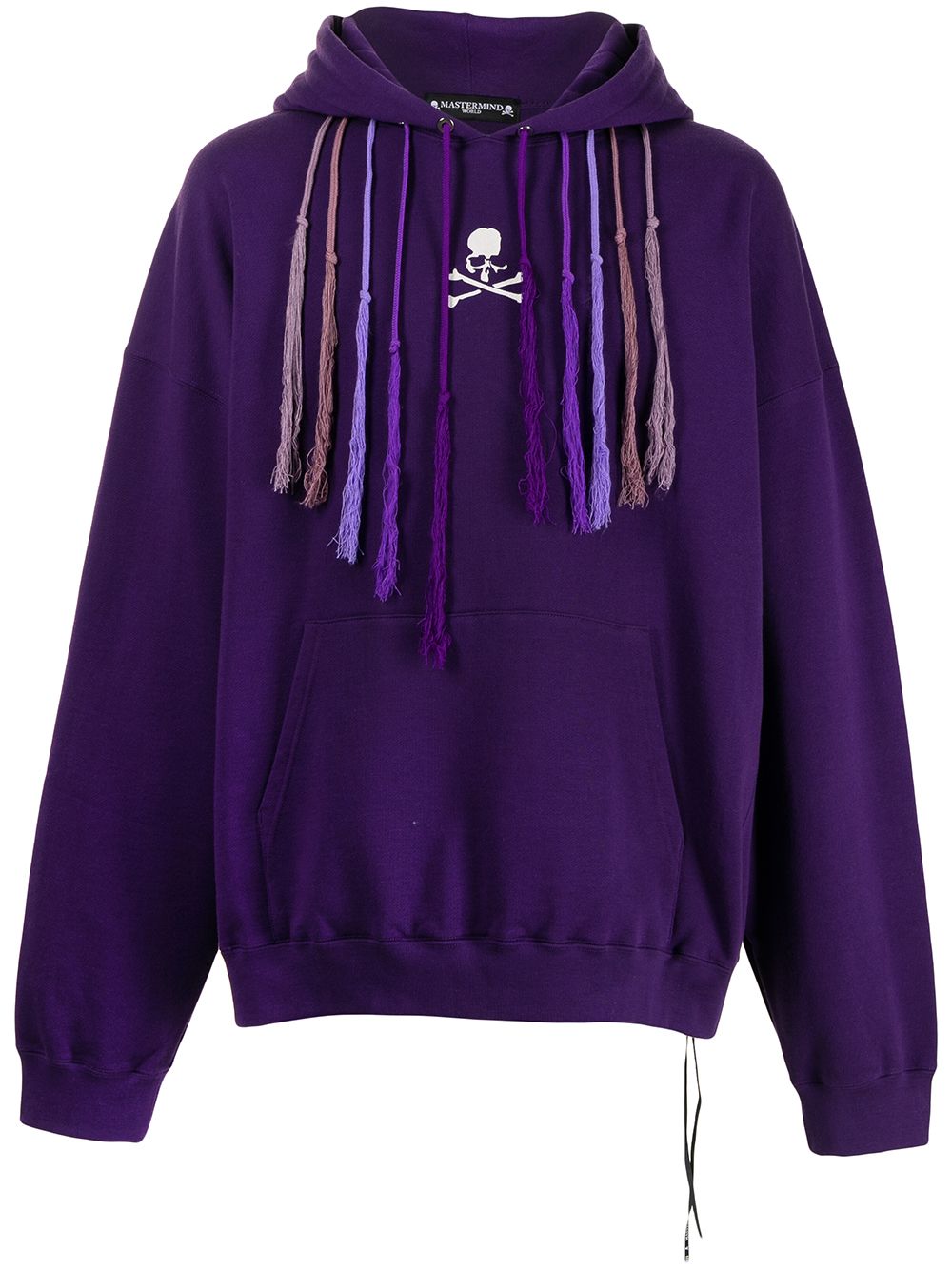 Mastermind World logo-print drawstring hoodie - Purple von Mastermind World