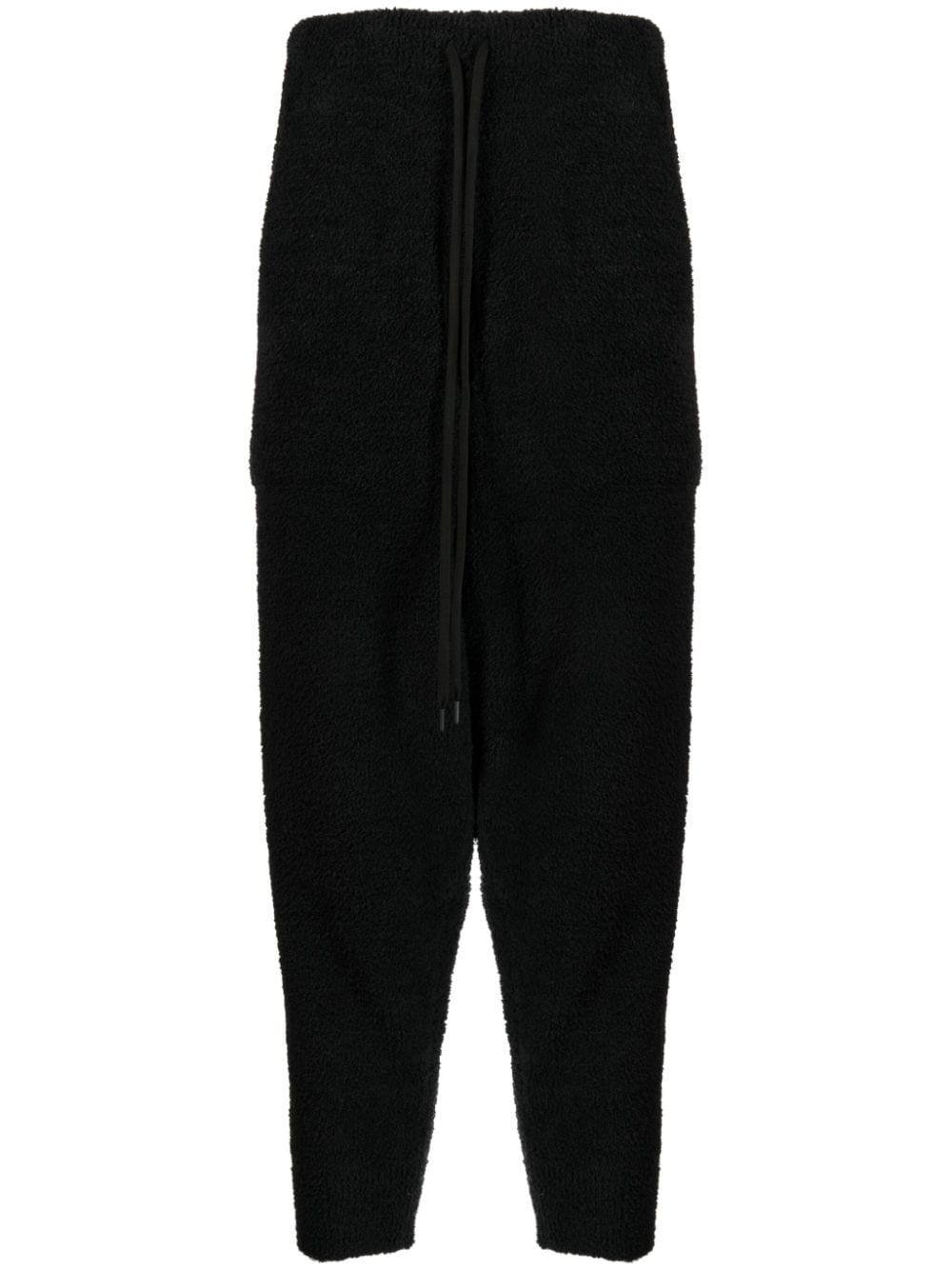 Mastermind World logo-print fleece-texture track pants - Black von Mastermind World