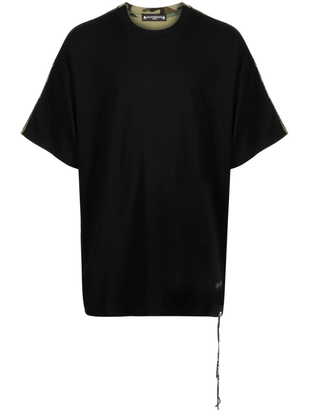 Mastermind World panelled wool T-shirt - Black von Mastermind World