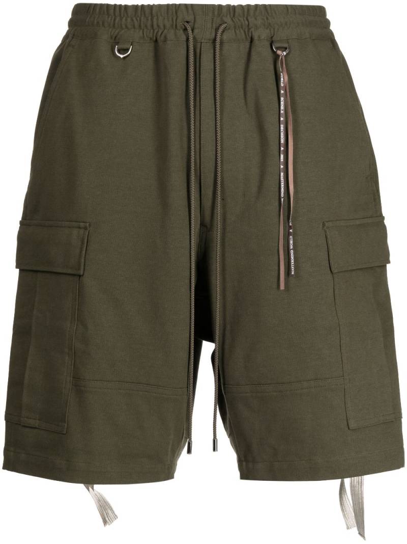 Mastermind World skull-embroidered cargo shorts - Green von Mastermind World