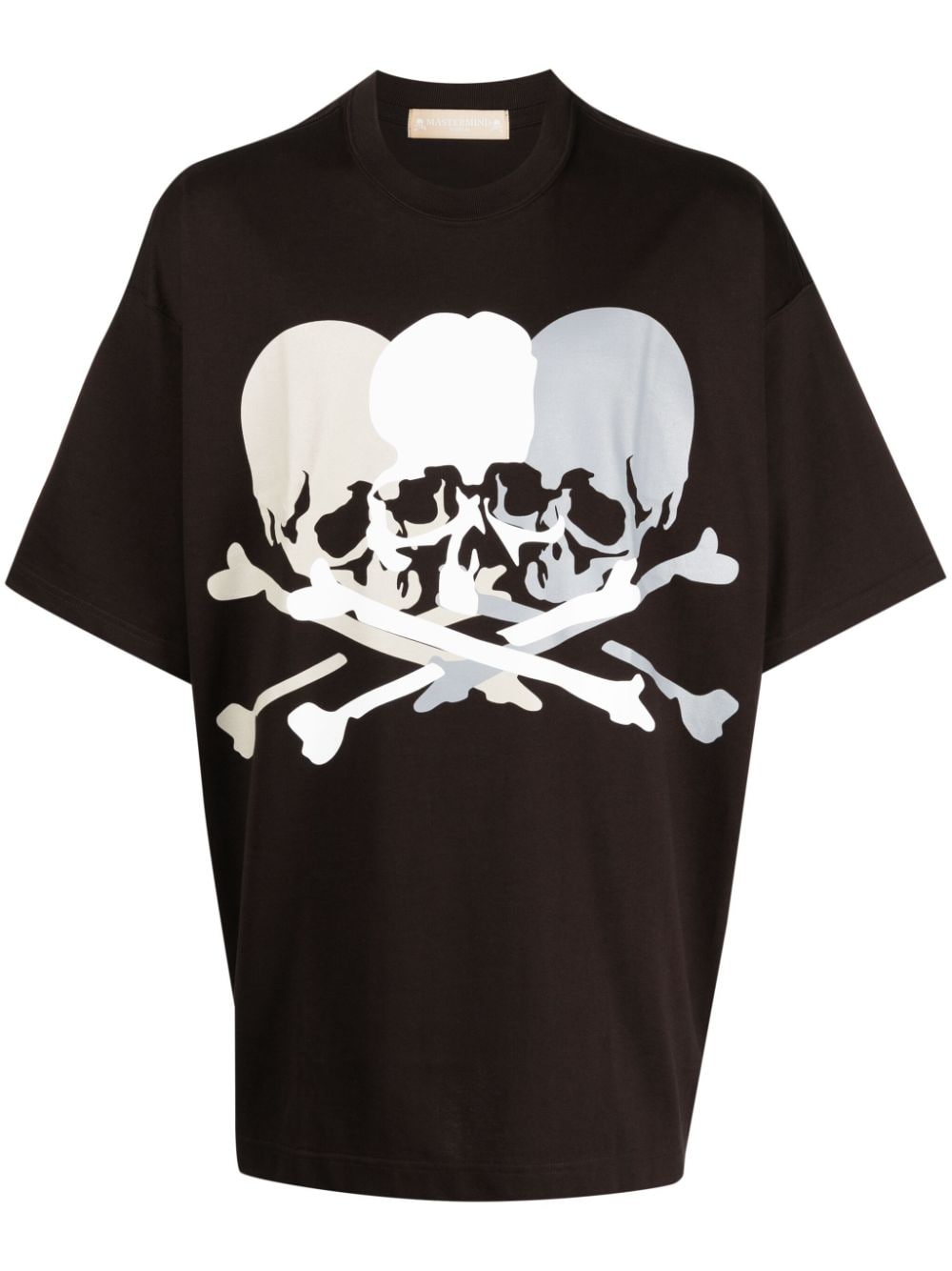 Mastermind World skull-print cotton T-shirt - Brown von Mastermind World