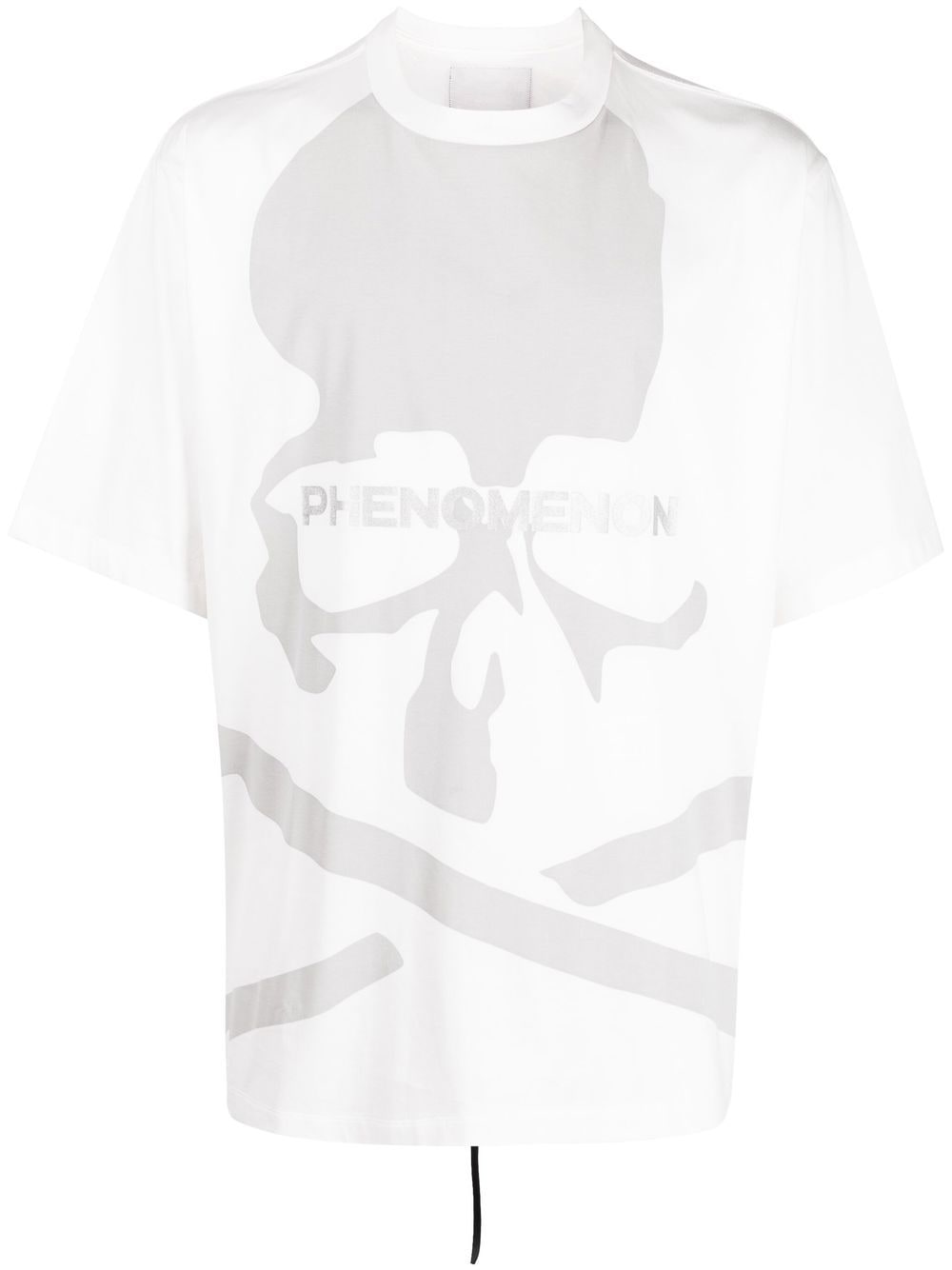 Mastermind World skull-print detail T-shirt - White von Mastermind World