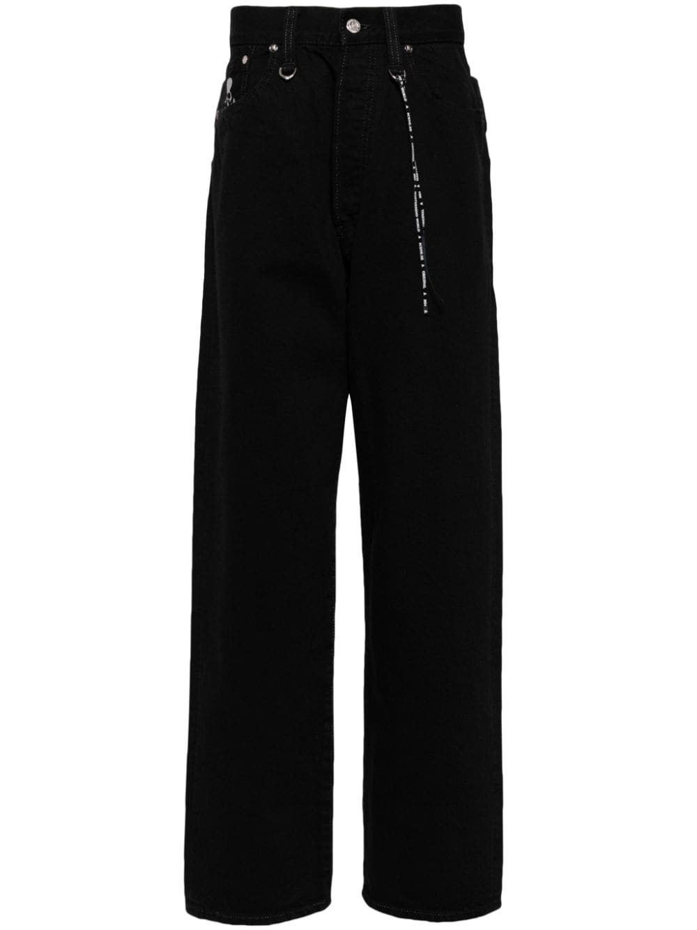 Mastermind World skull-print straight-leg jeans - Black von Mastermind World