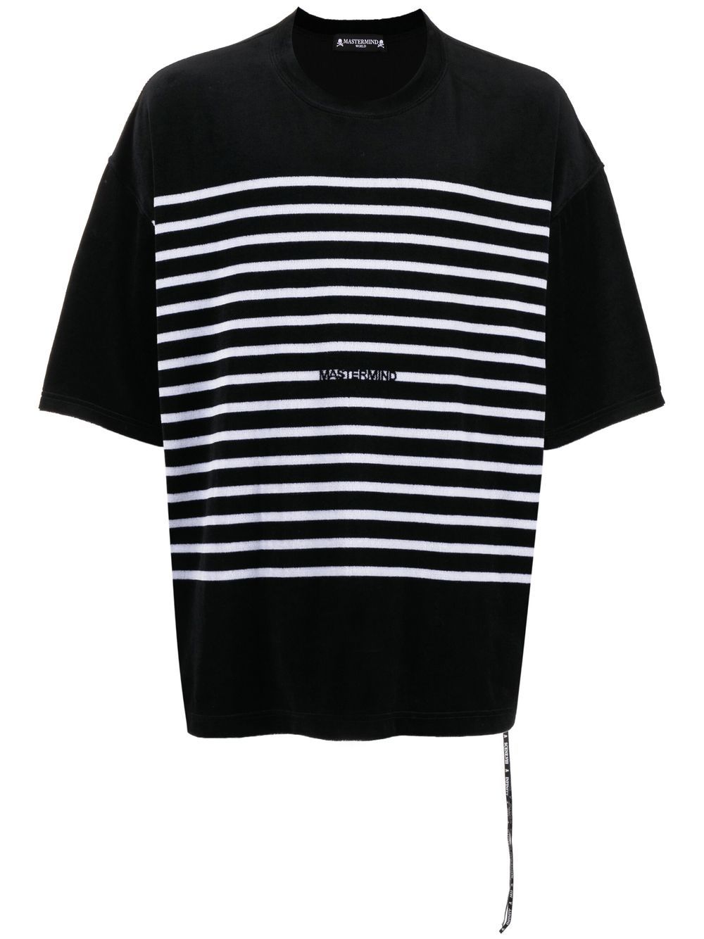 Mastermind World striped skull-print T-shirt - Black von Mastermind World