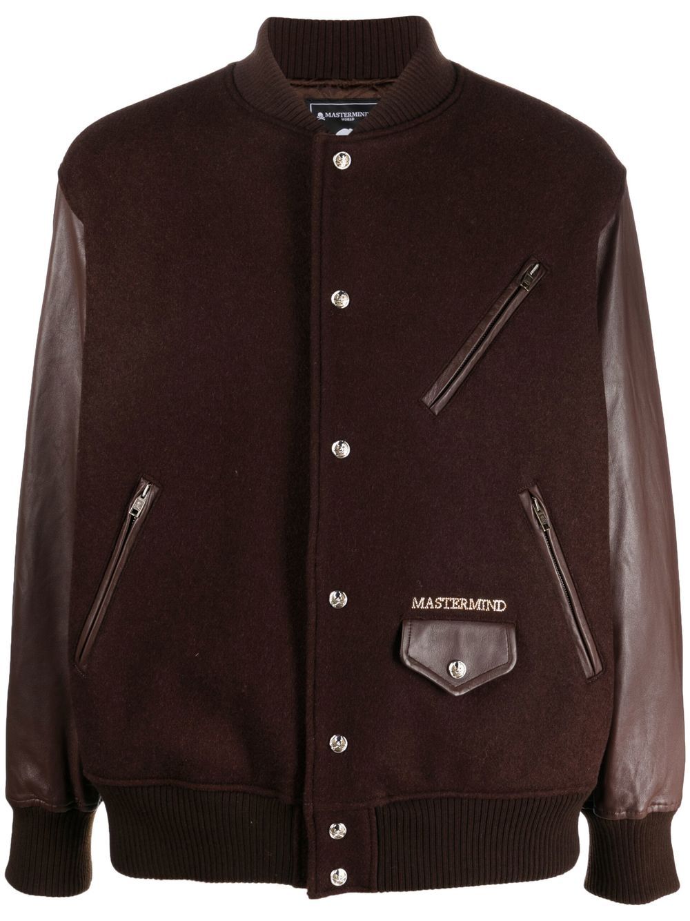 Mastermind World two-tone bomber jacket - Brown von Mastermind World