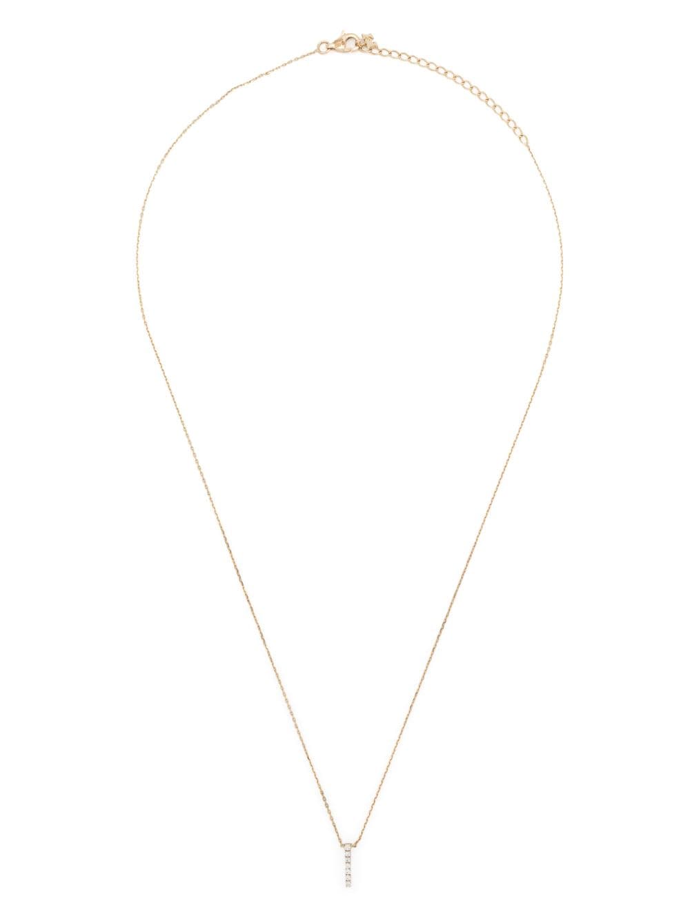 Mateo 14kt yellow gold Small La Barre diamond necklace von Mateo