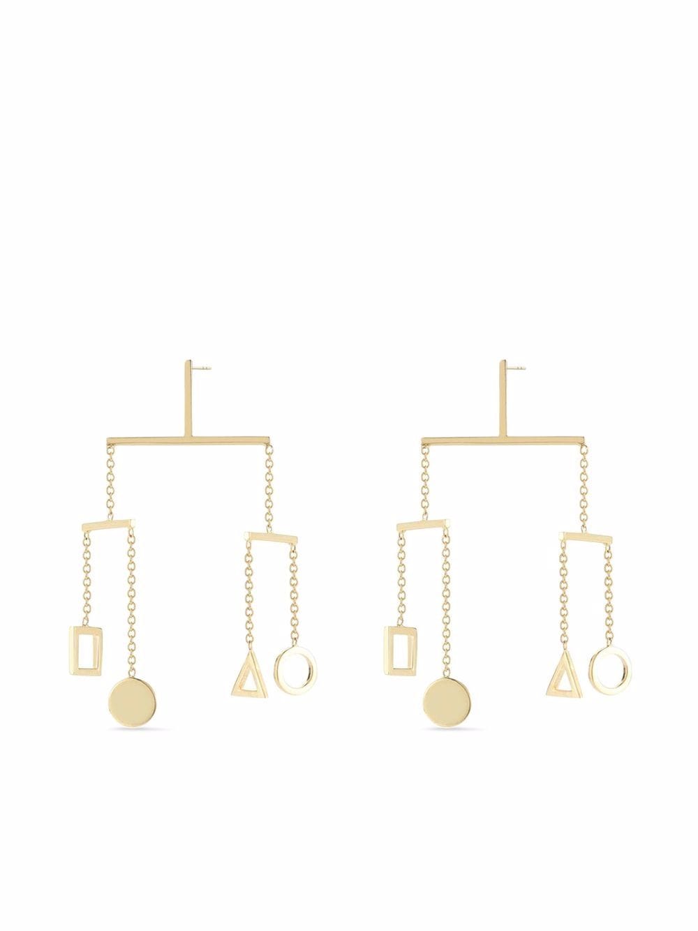 Mateo 14kt yellow gold kinetic object mobile single earring von Mateo