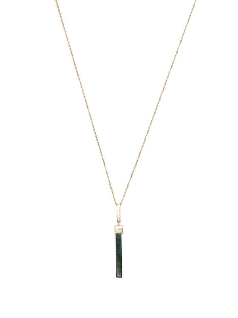 Mateo Onyx Bar pendant necklace - Green von Mateo