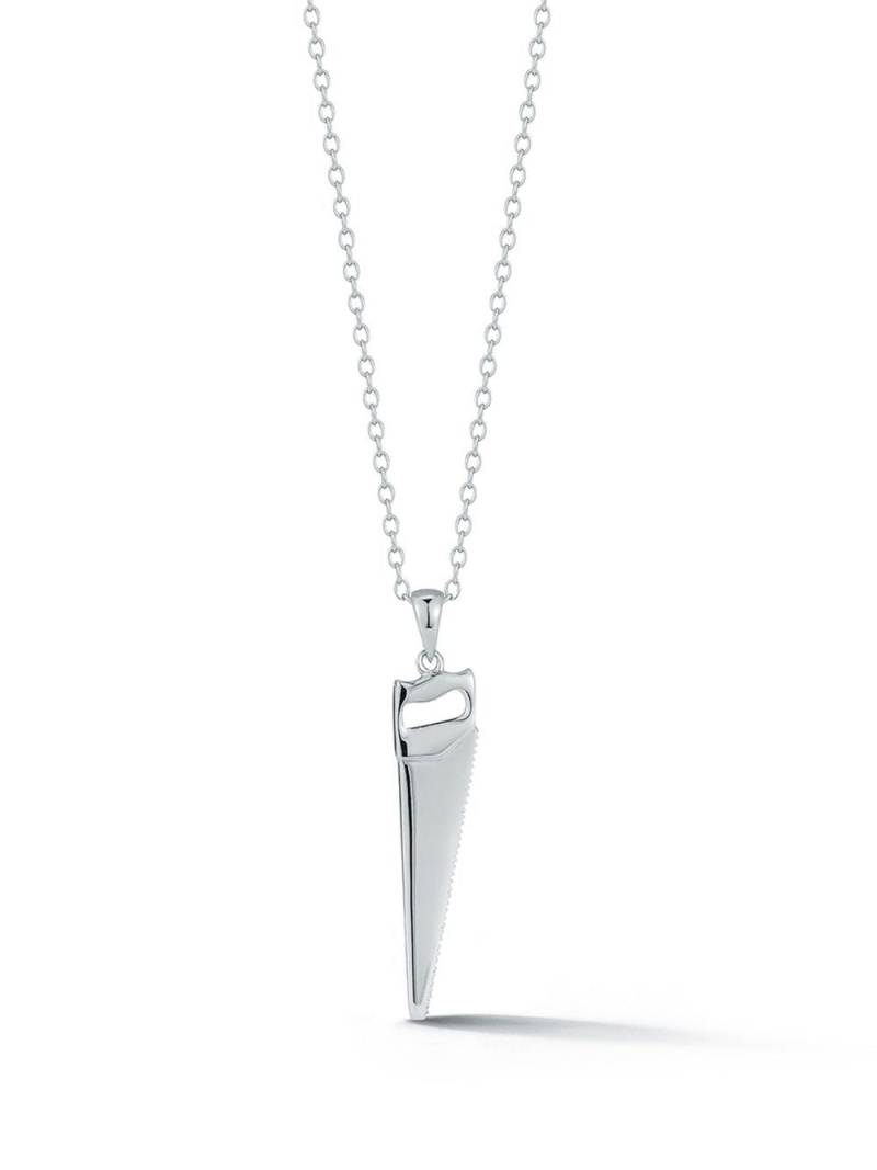 Mateo saw pendant necklace - Silver von Mateo