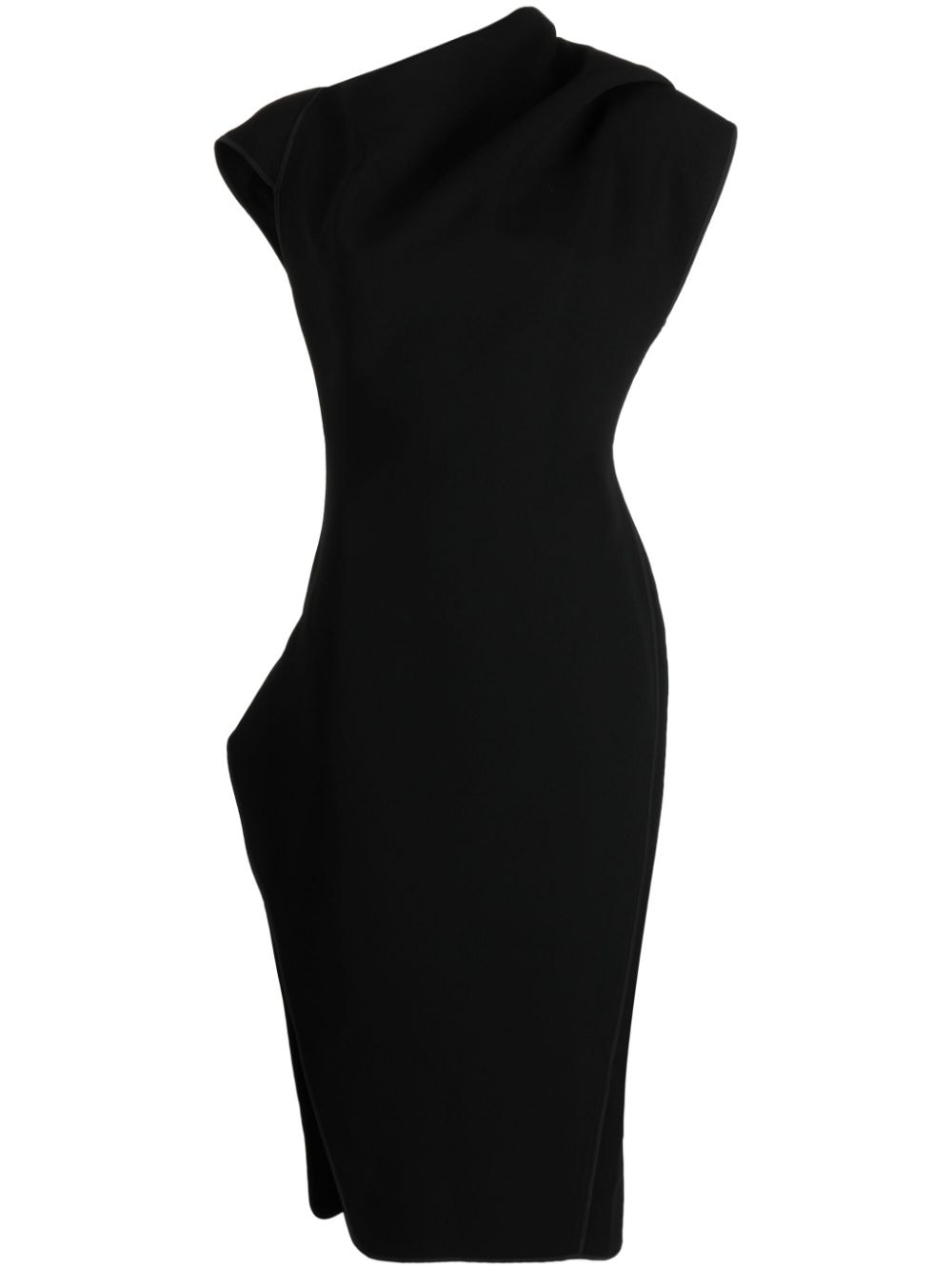 Maticevski asymmetric fitted dress - Black von Maticevski
