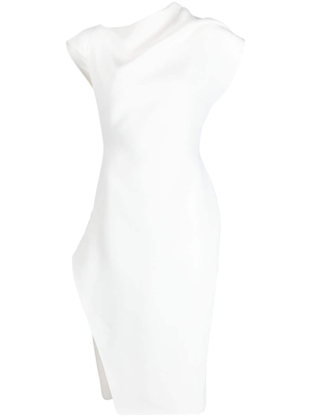 Maticevski asymmetric fitted dress - White von Maticevski