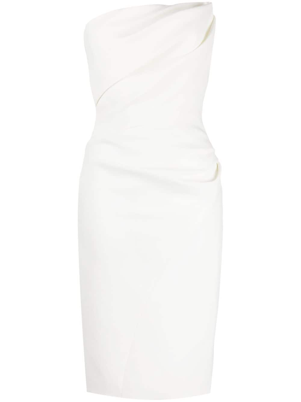 Maticevski draped bodice dress - White von Maticevski