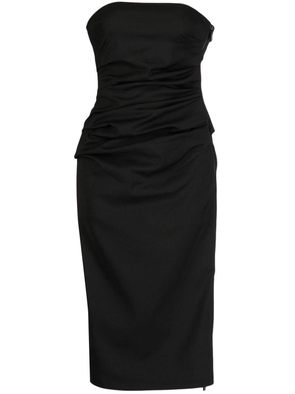 Maticevski ruched strapless dress - Black von Maticevski