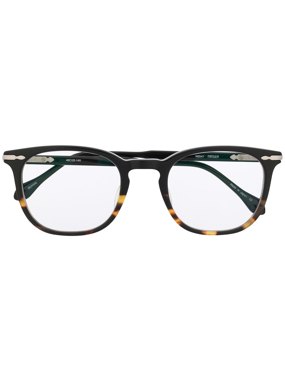 Matsuda M2047 square-frame glasses - Black von Matsuda