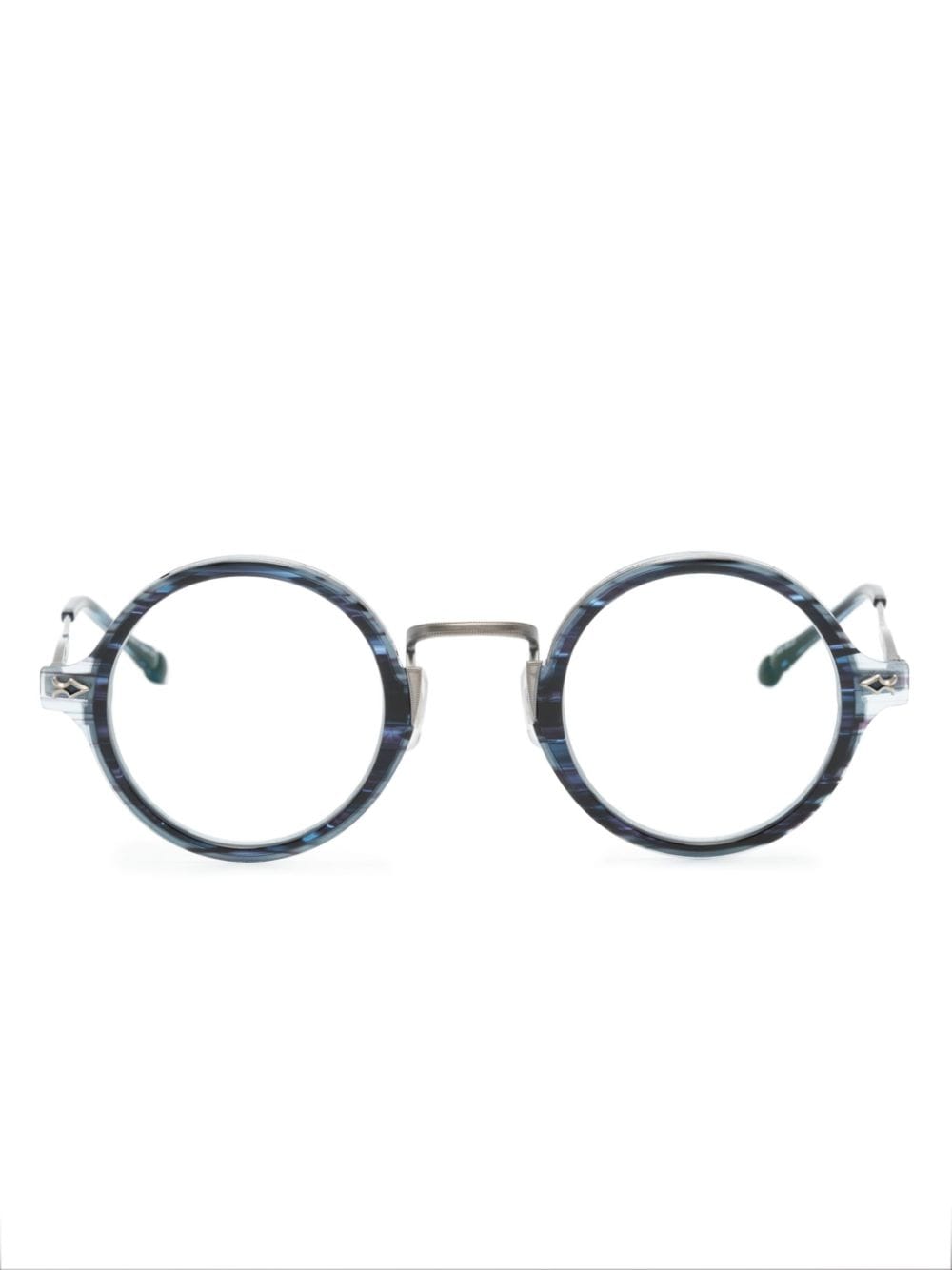 Matsuda M3127 round-frame glasses - Blue von Matsuda