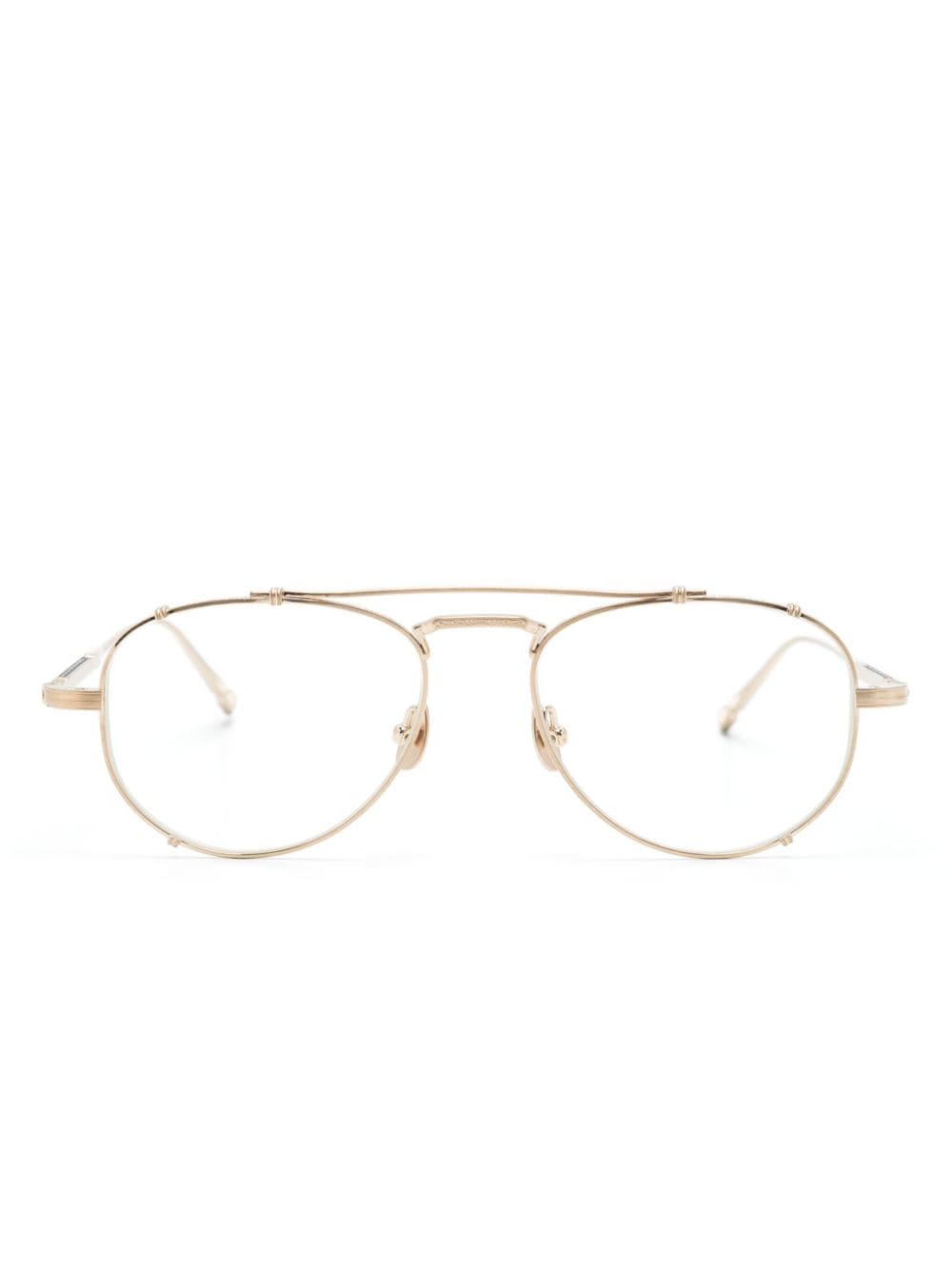 Matsuda M3142 geometric-frame glasses - Gold von Matsuda