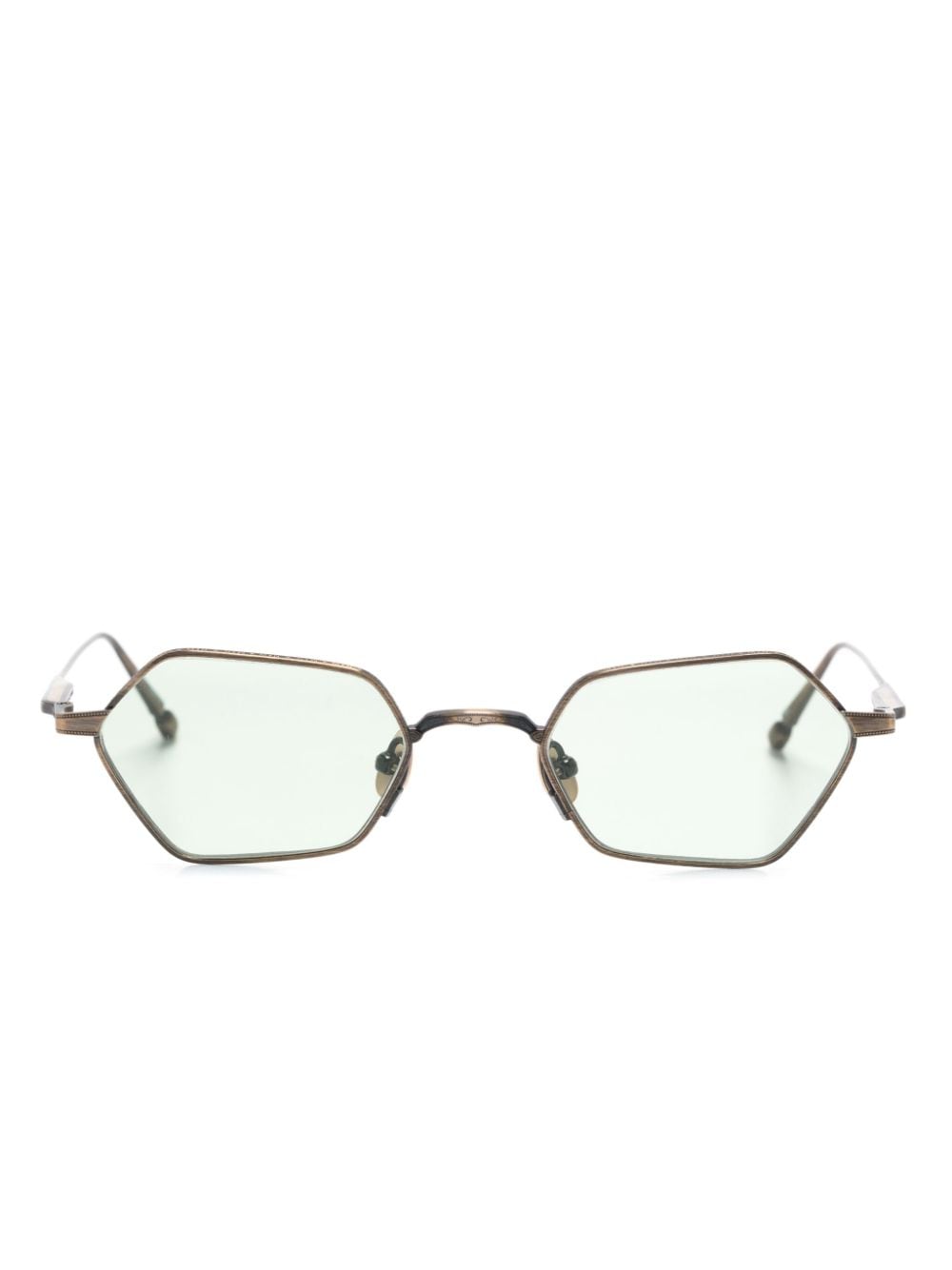 Matsuda geometric-frame titanium sunglasses - Grey von Matsuda