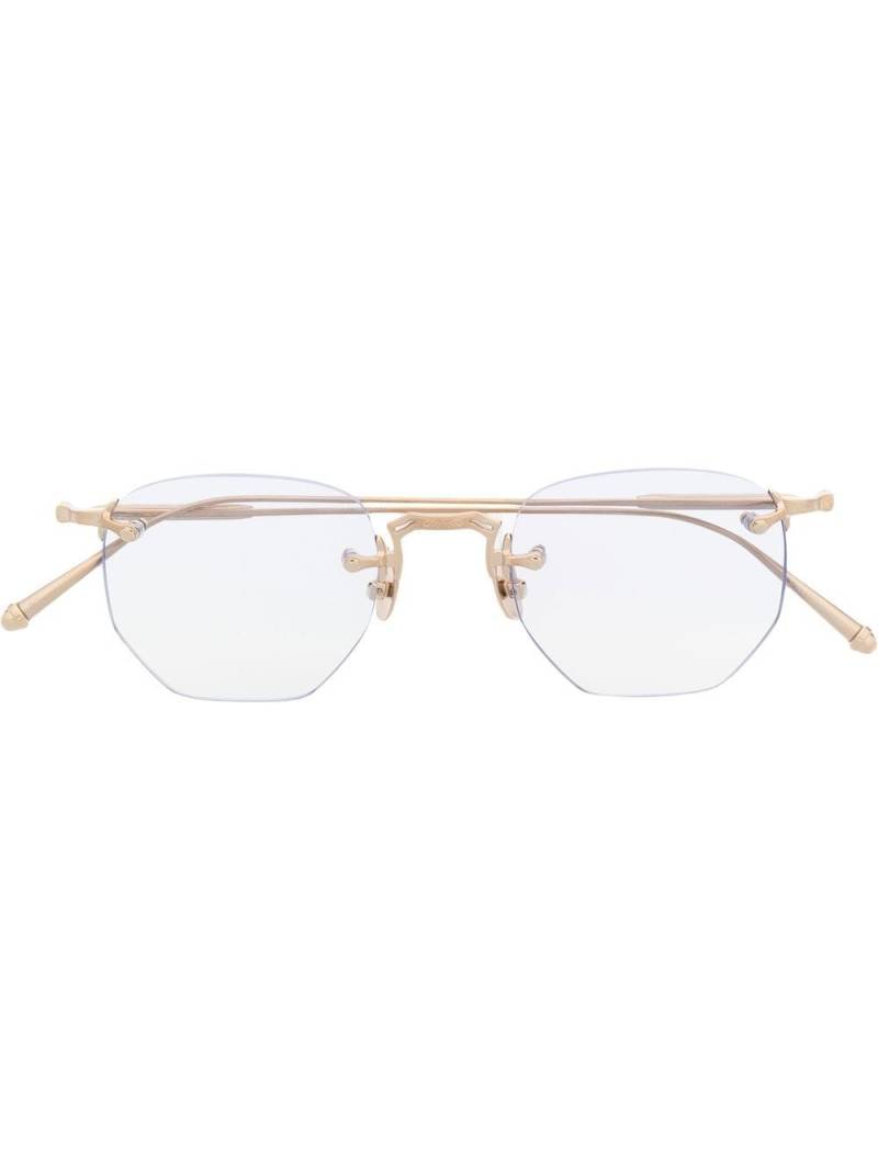 Matsuda polished geometric-frame glasses - Gold von Matsuda